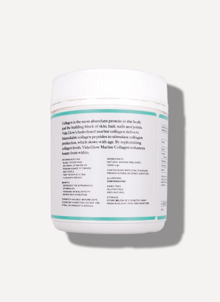 Vida Glow Natural Marine Collagen Powder 90g Original
