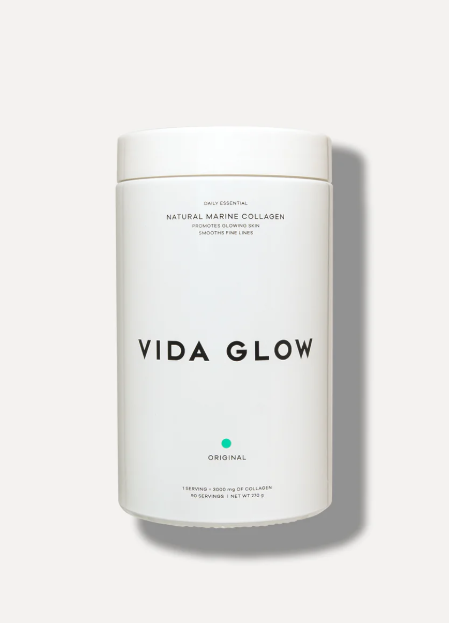 Vida Glow Natural Marine Collagen Powder 270g Glass Tub Original