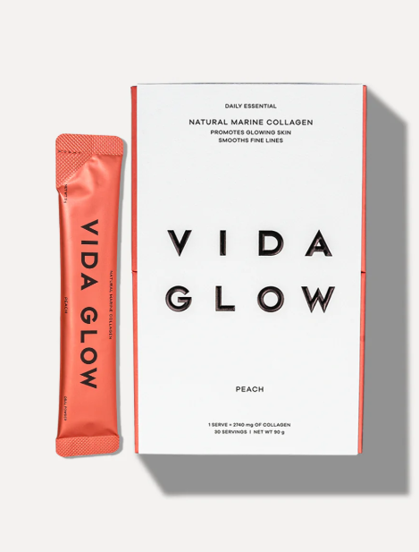 Vida Glow Natural Marine Collagen Peach Sachets